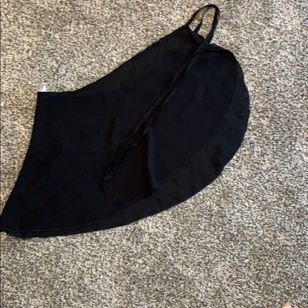 black ballet wrap skirt